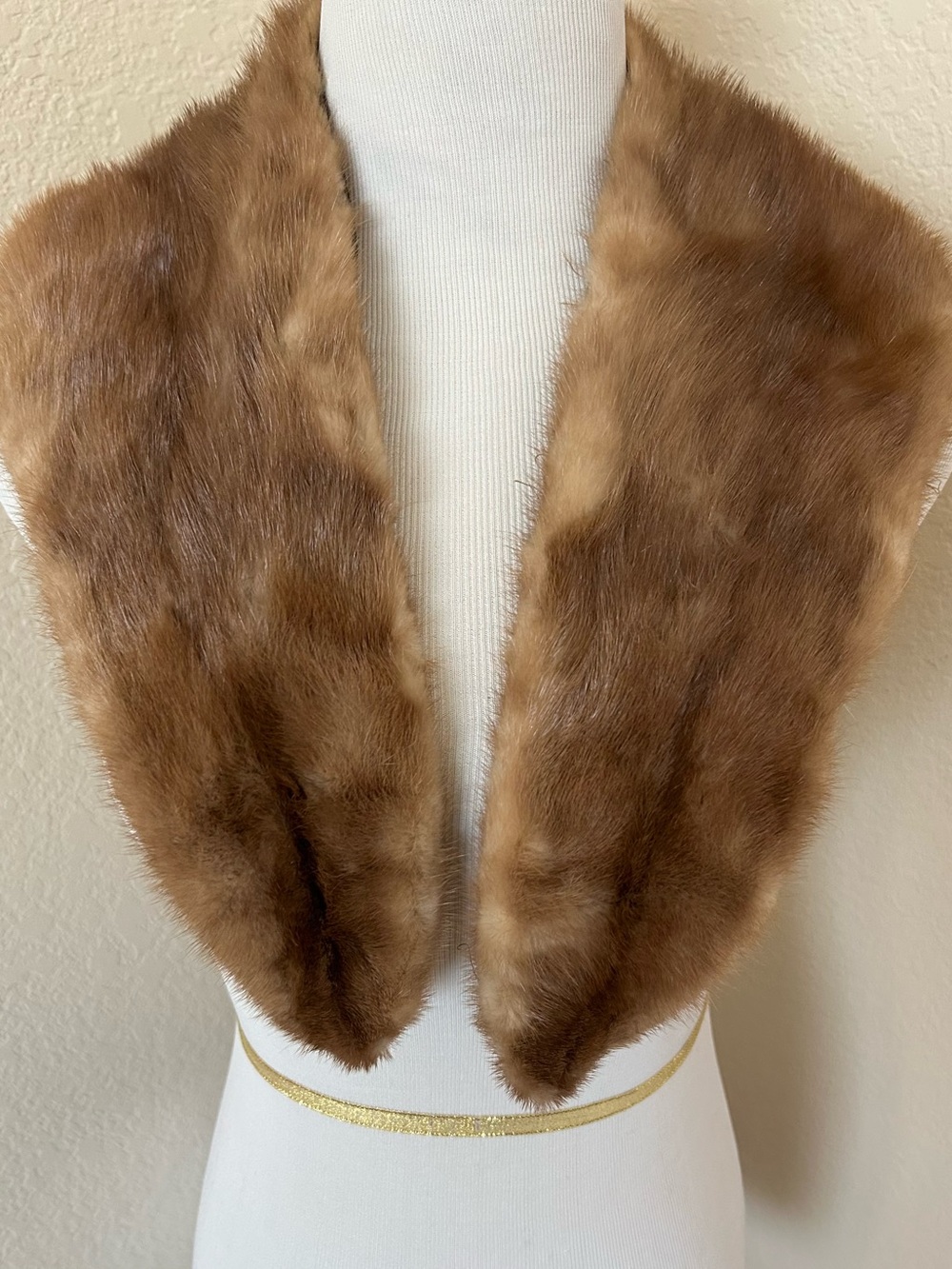 Fur Shawl mink fur brown fur real fur shawl vintage mink shawl